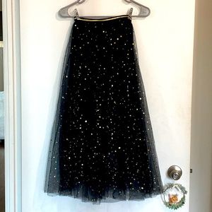 Galaxy skirt, Spark Shinny, black.